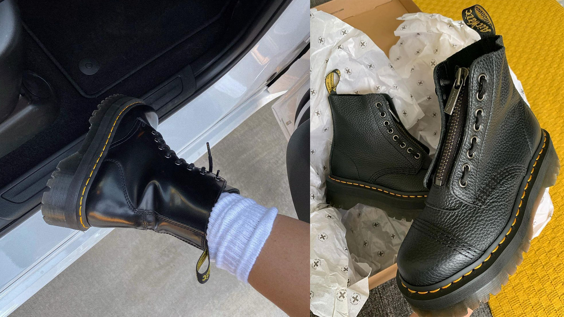 breaking in doc martens 1461