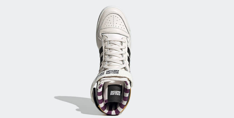 Girls Are Awesome x adidas Forum Hi White Purple