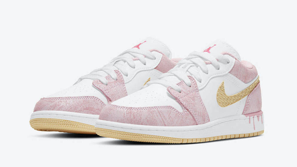 jordan 1 low arctic punch paint drip