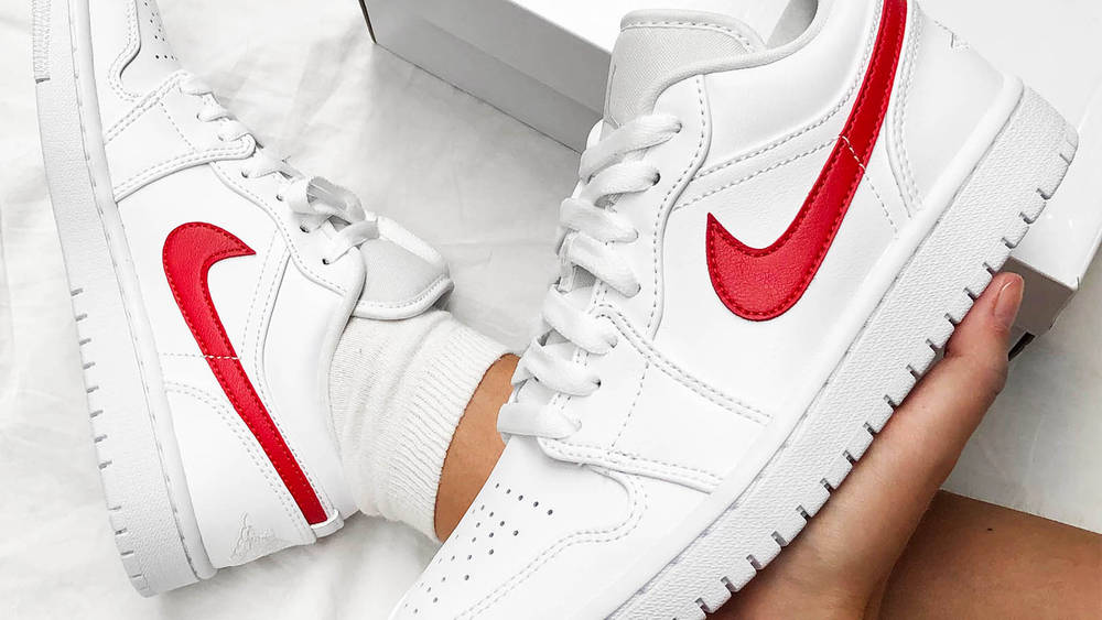 Jordan 1 Low Red Swoosh OC Jordan 1 Low Red Swoosh OC