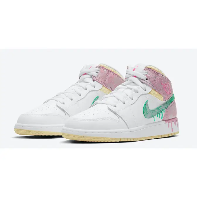 Jordan 1 Mid GS Paint Drip Raffles & Where To Buy The Sole Supplier