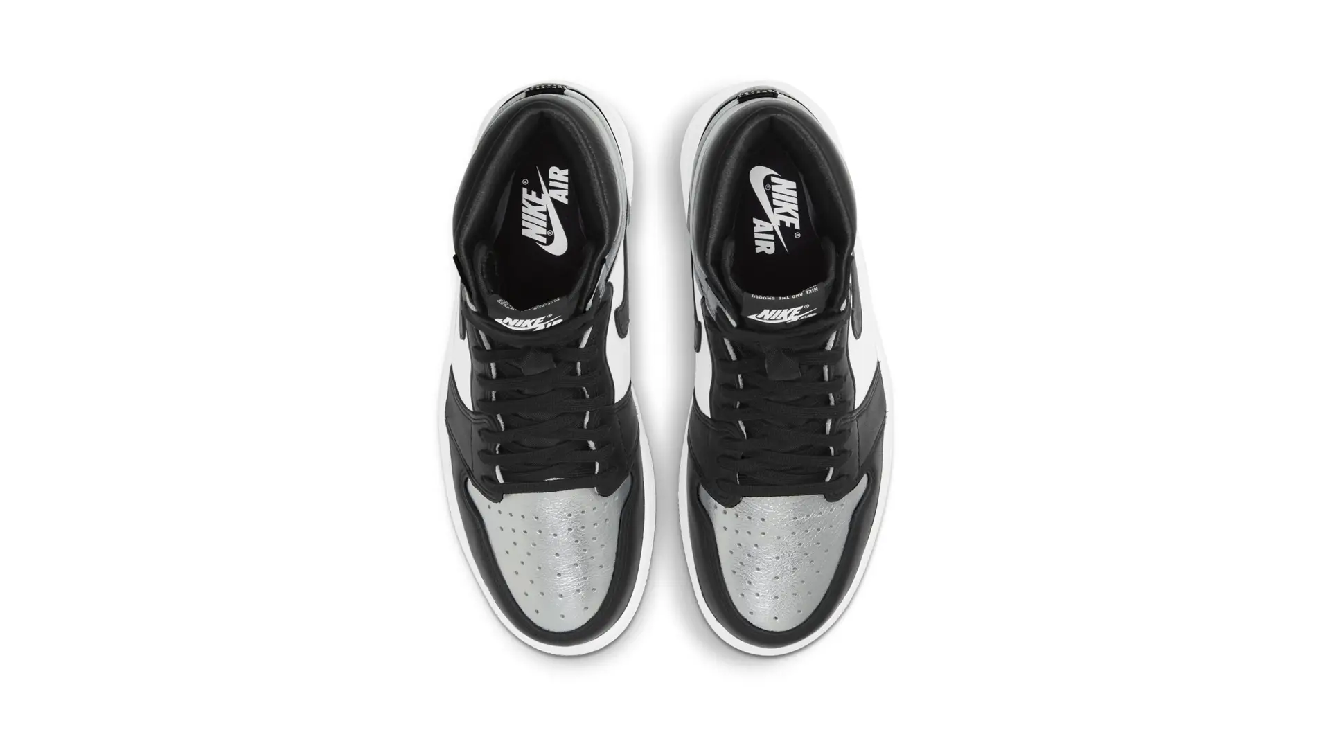 womens air jordan 1 retro high og silver toe