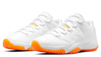 orange and white jordan 11 release date