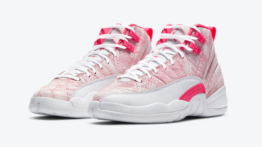 jordan 12 gs ice cream pink white