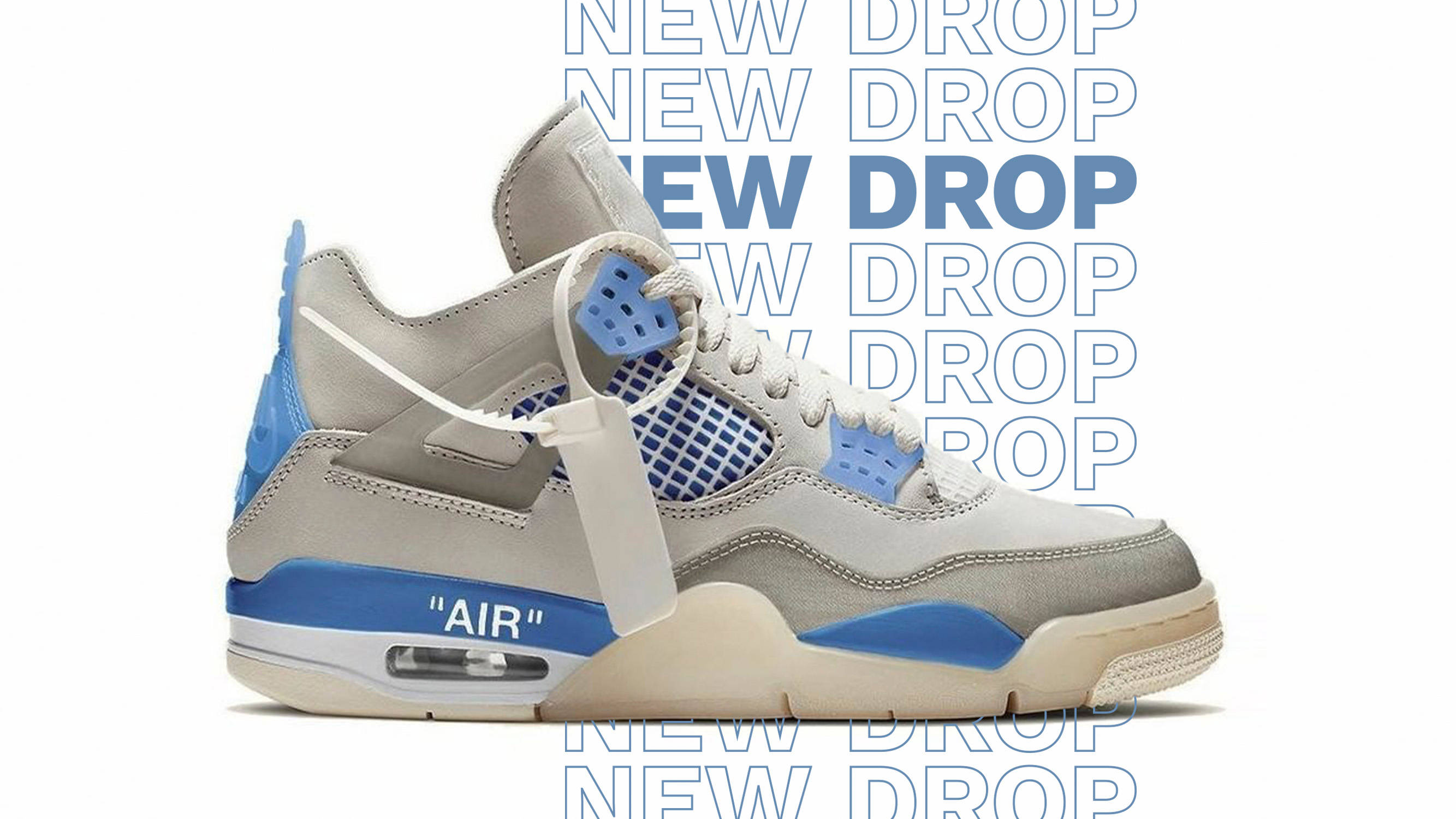 First Look at Off-White x Air Jordan Blue" | The Sole Supplier