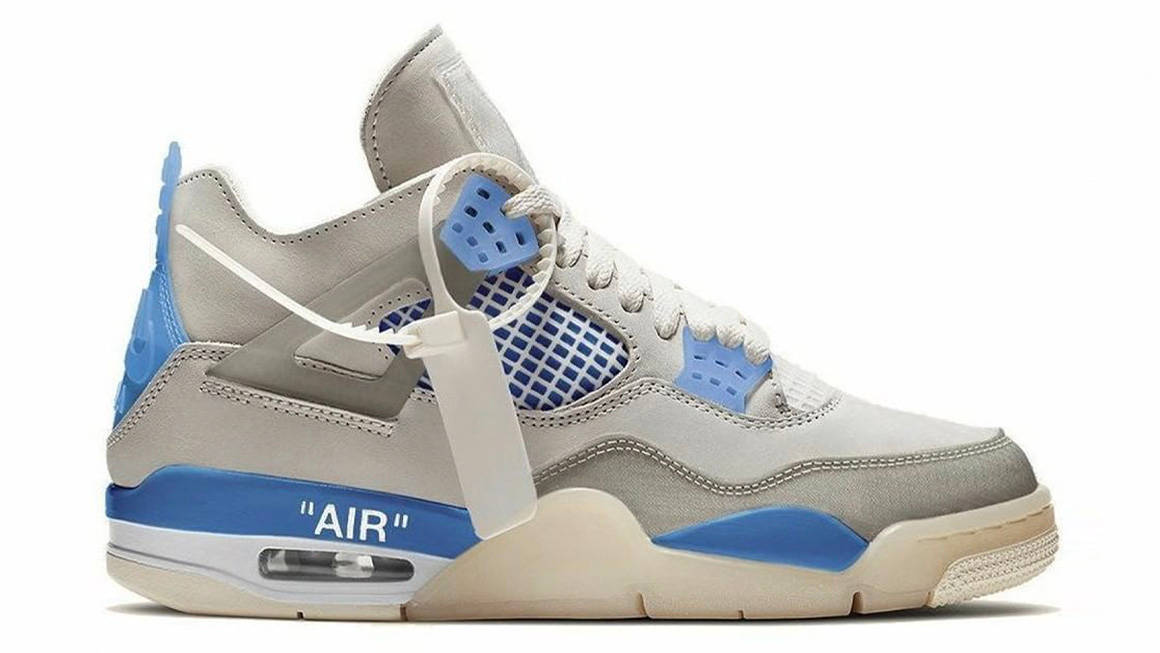 First Look at the Off-White x Air Jordan 4 Military Blue | The Sole  Supplier
