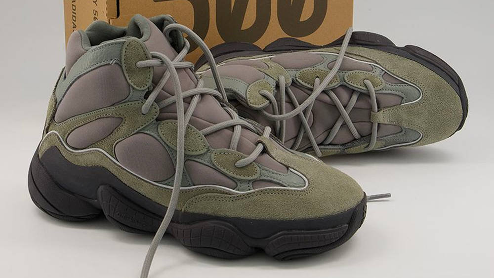 Image via Offspring Yeezy 500 High "Mist Slate"