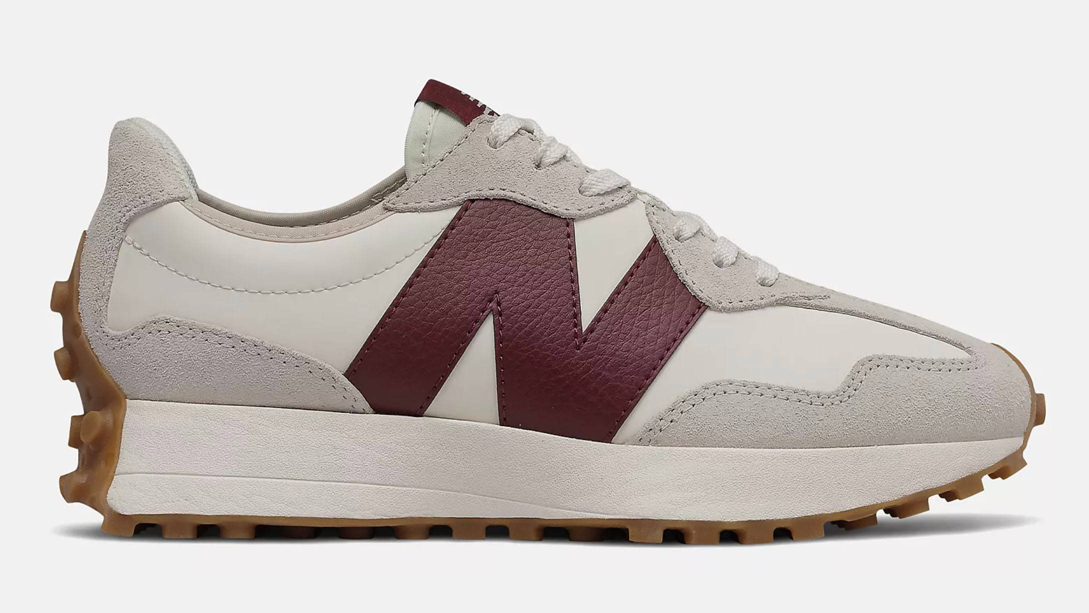New Balance 327 Grey Burgundy