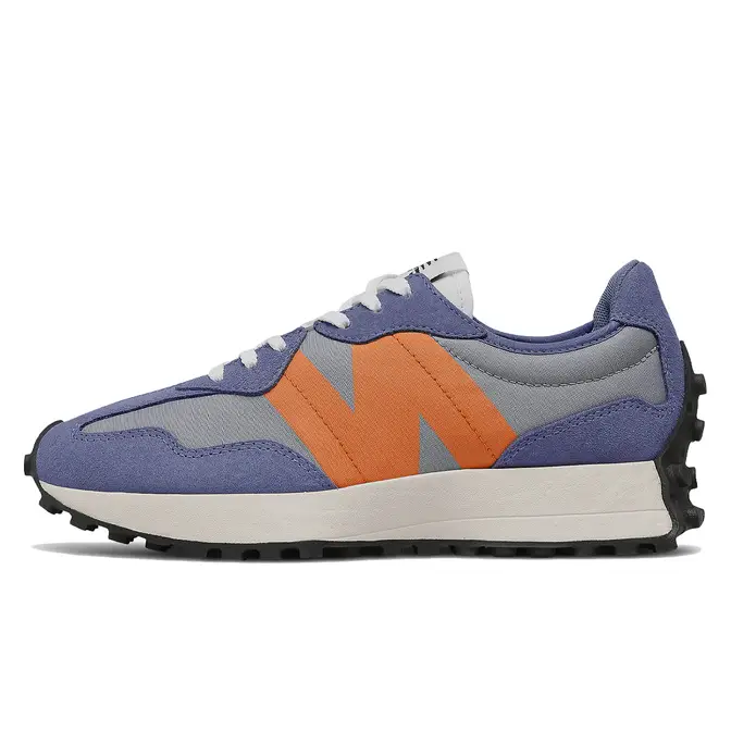 New balance 327 orange hot sale blue