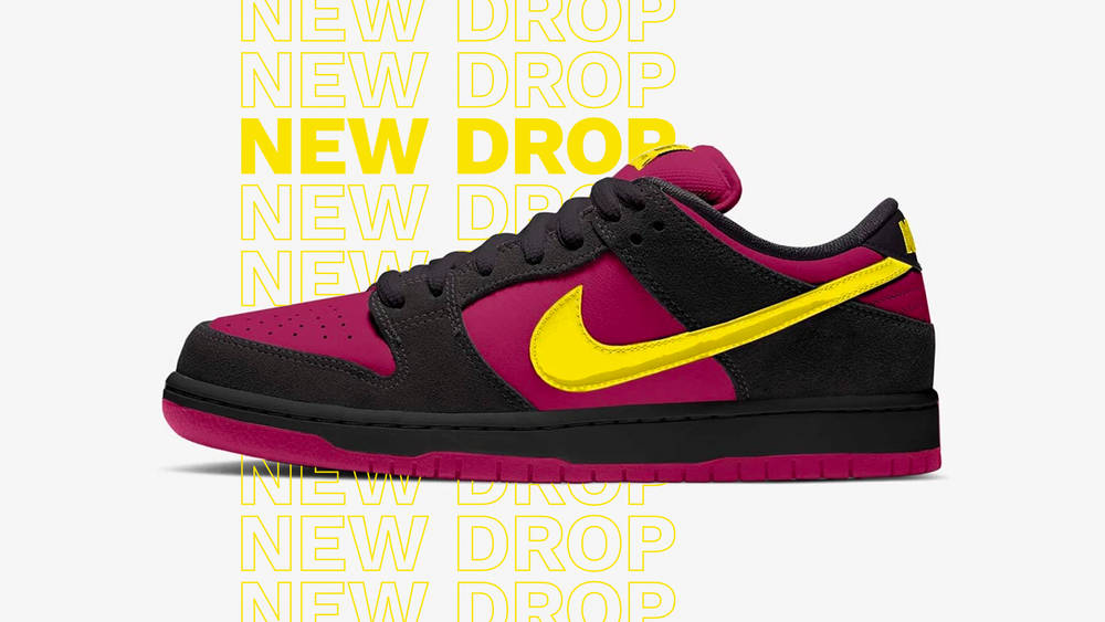 Image via soleheatonfeet Nike SB Dunk Low "Red Plum"