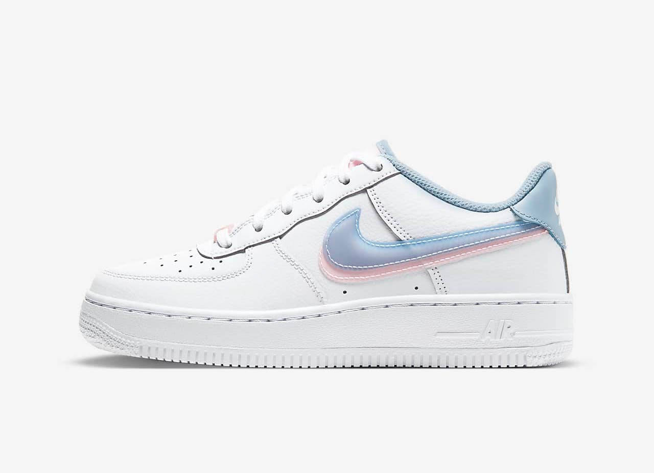 nike af1 lv8 white blue side