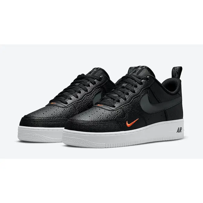 Nike Air Force 1 07 LV8 Black Orange | Where To Buy | DJ6887-001 | The ...