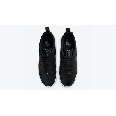 Nike Air Force 1 LV8 'Black Total Orange' - DJ6887-001