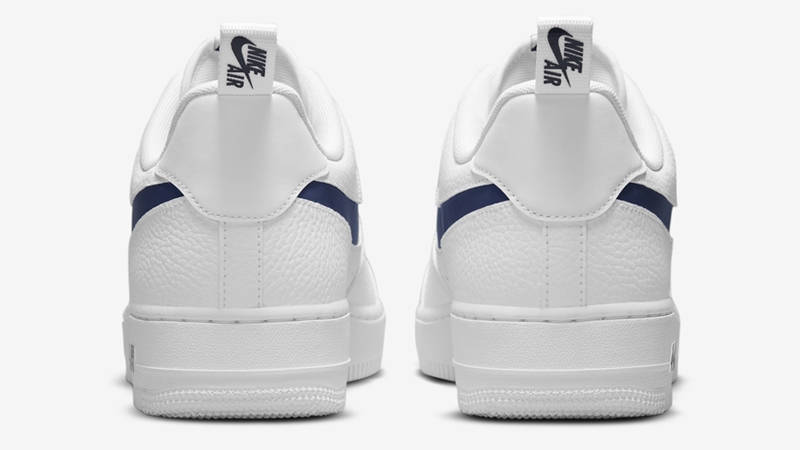 Nike Air Force 1 Low White Navy Back