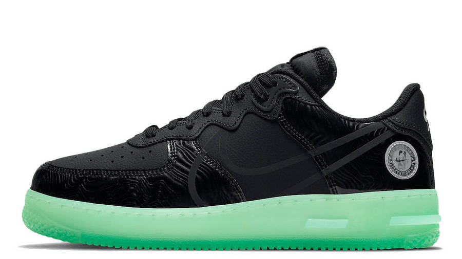 green and black air force ones