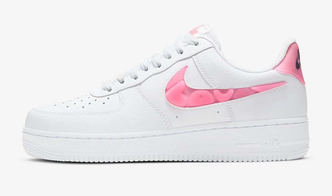 Nike Air Force 1 SE Love For All white pink