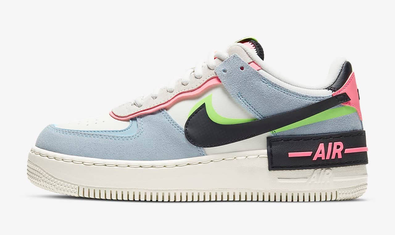 NikE air Force 1 Shadow Blue Pink