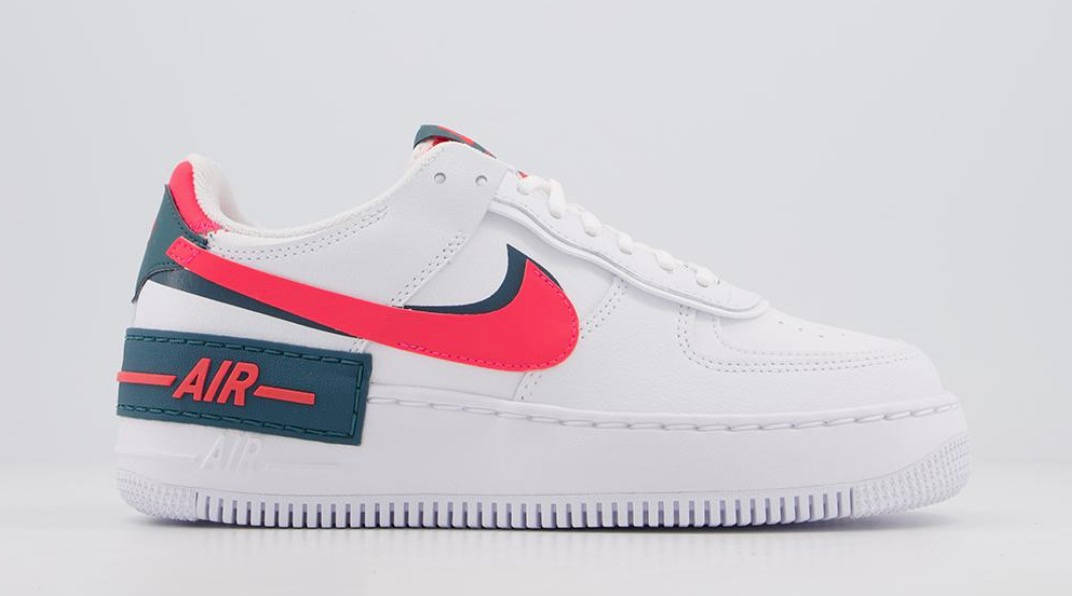 Nike Air Force 1 Shadow white Teal