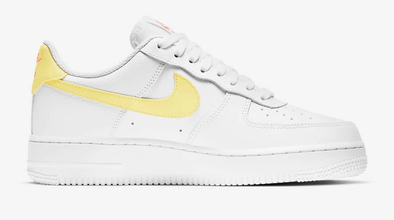 nike air force 1 white bright mango