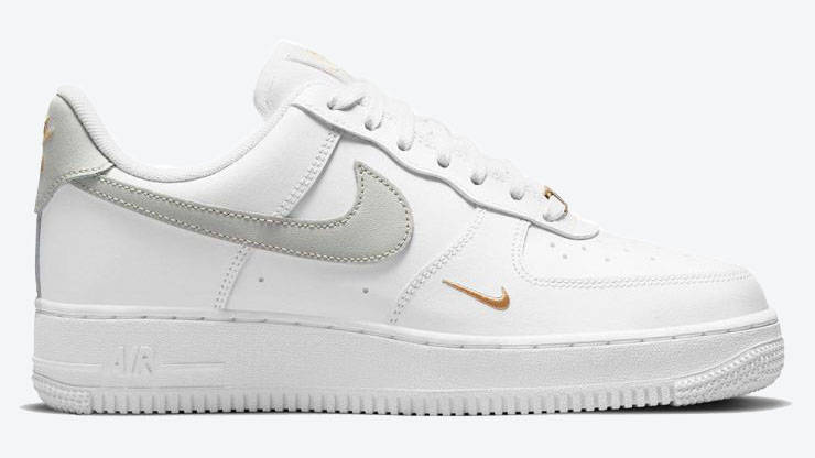Nike Air Force 1 White grey Gold