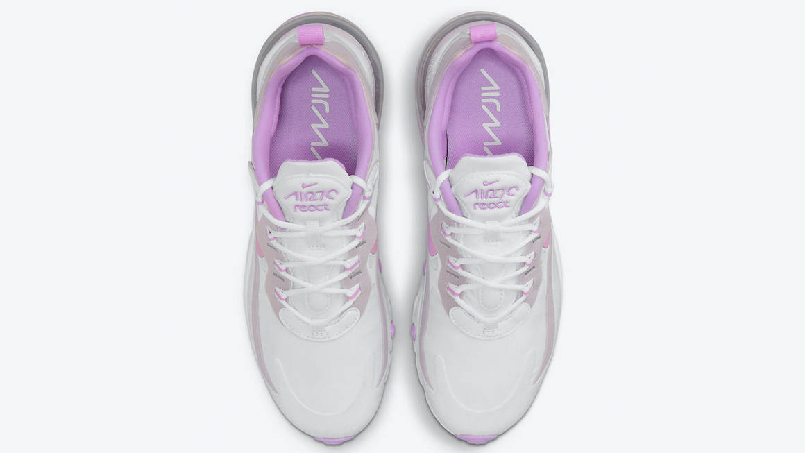 air max 270 react white pink