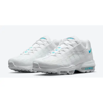 Nike air max 95 men's white clearance and blue