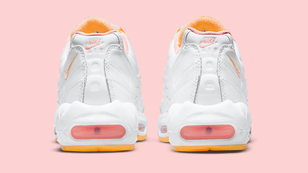Nike Air Max 95 White Melon Tint heels
