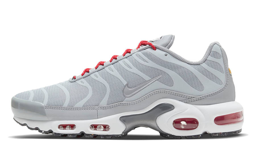 grey and red nike tn