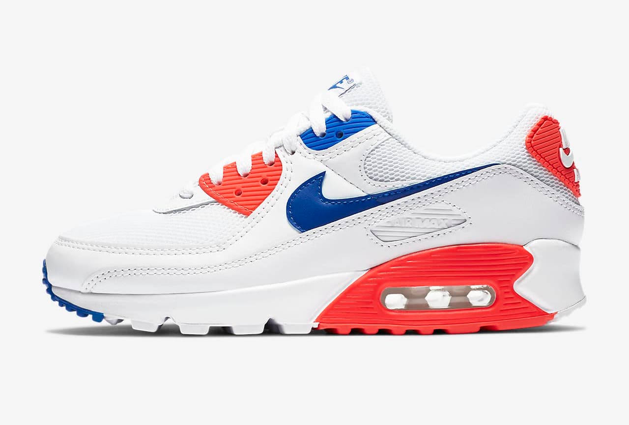Nike AM90 White Red Blue