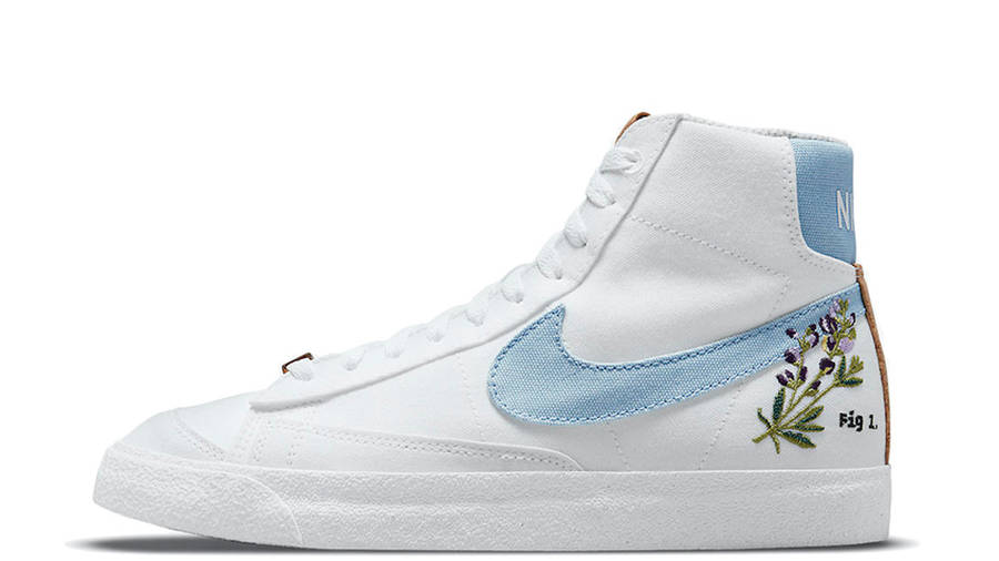 nike blazer mid 77 floral white indigo release date