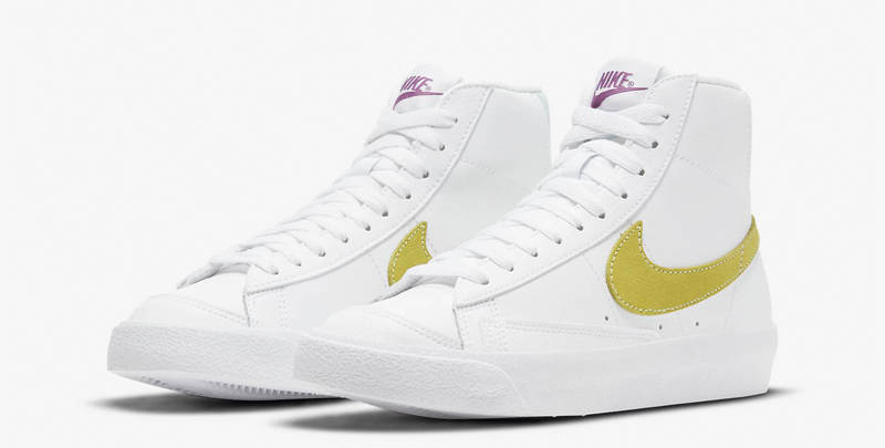 Nike Blazer Mid 77 GS White Light Citron