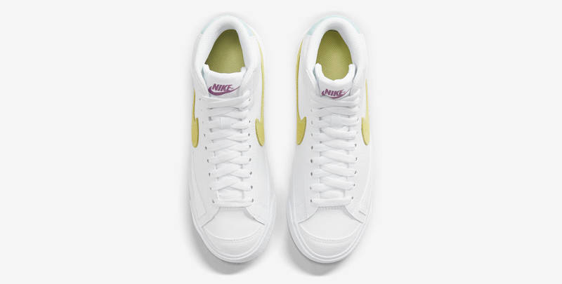 Nike Blazer Mid 77 GS White Light Citron