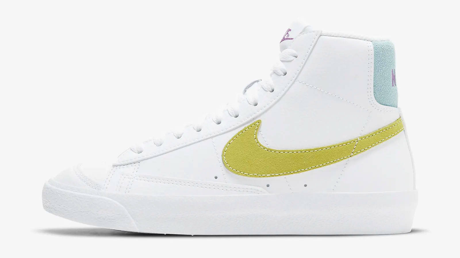 Nike blazer mid pink yellow blie