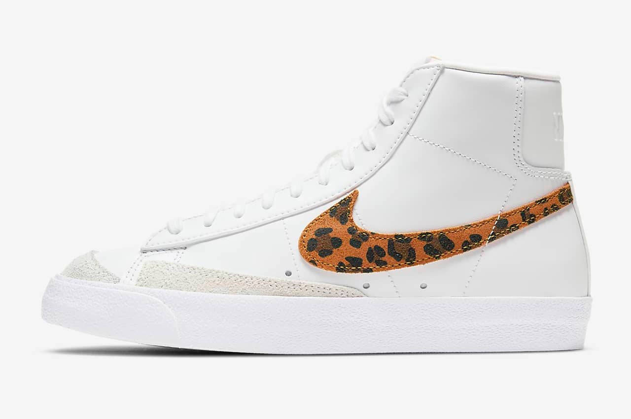 Nike Blazer Mid White Leopard Print