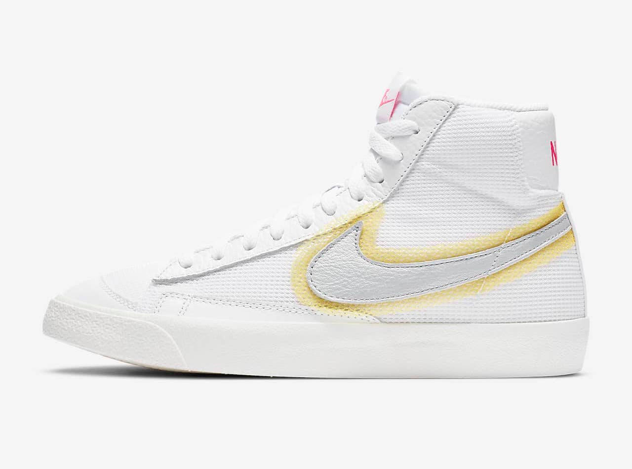 Nike Blazer Mid white Yellow