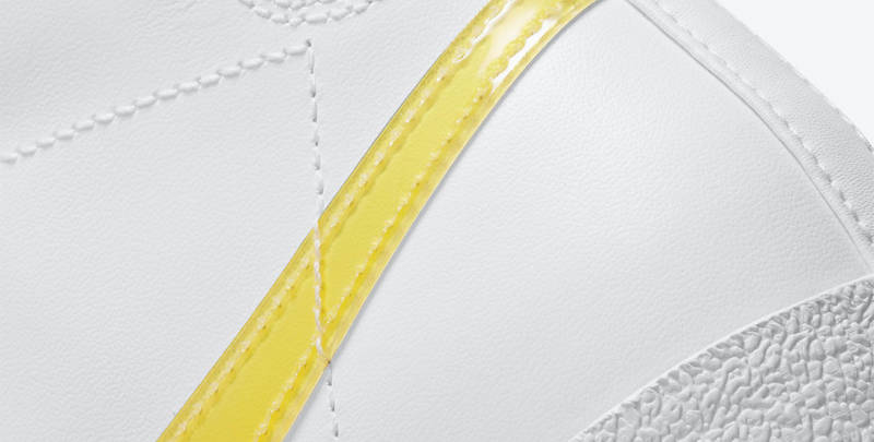 nike blazer with yellow swoosh