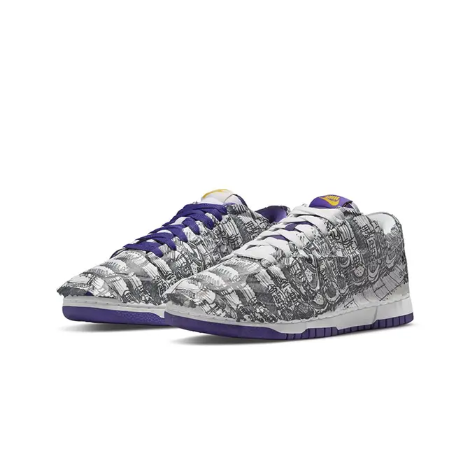 Nike Dunk Low Flip The Old School Purple White | Where To Buy