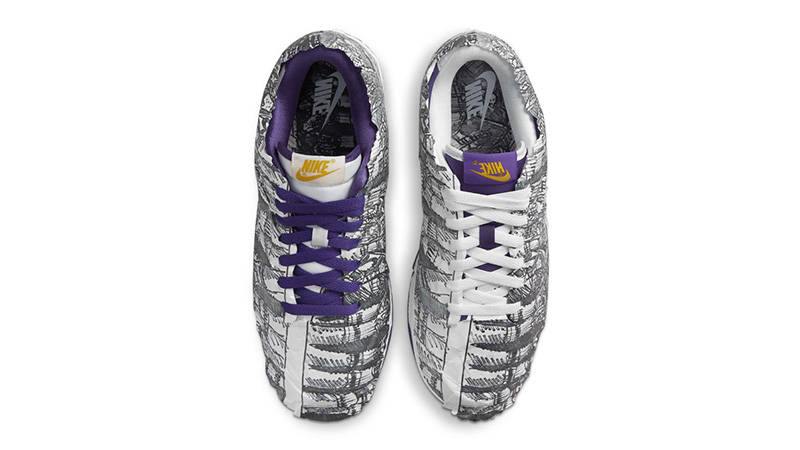 Nike Dunk Low Flip The Old School Purple White middle