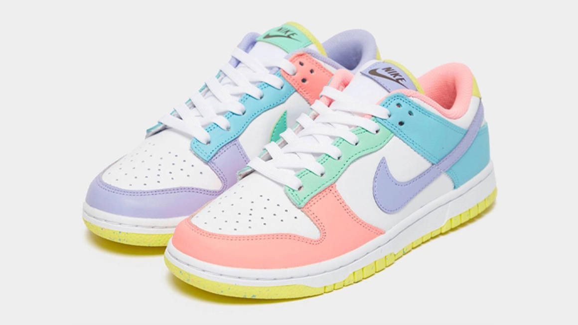 nike dunk low pastel multi