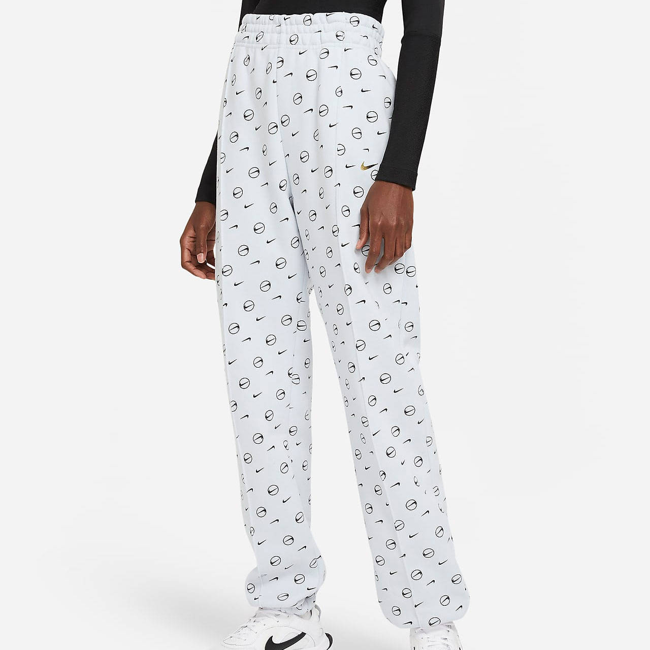Nike Logo Print Sweatpants Grey