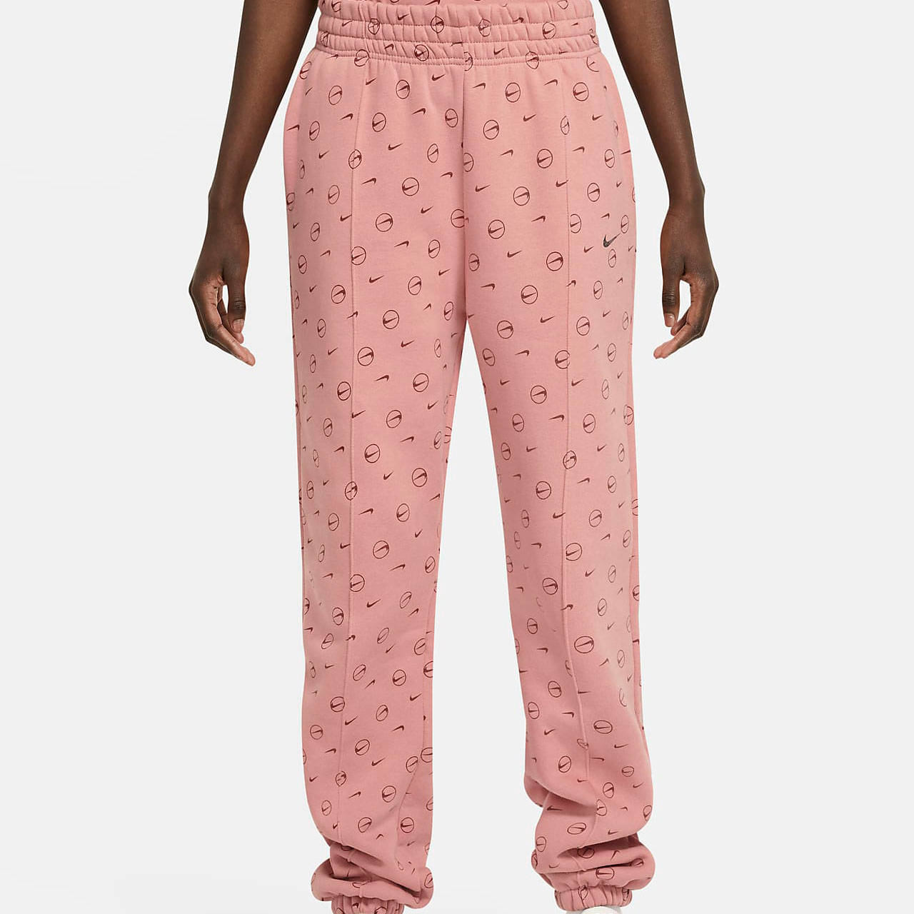 Nike Logo Print Sweatpants Pink