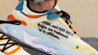 Nike React Live Off-White On Foot Closeup