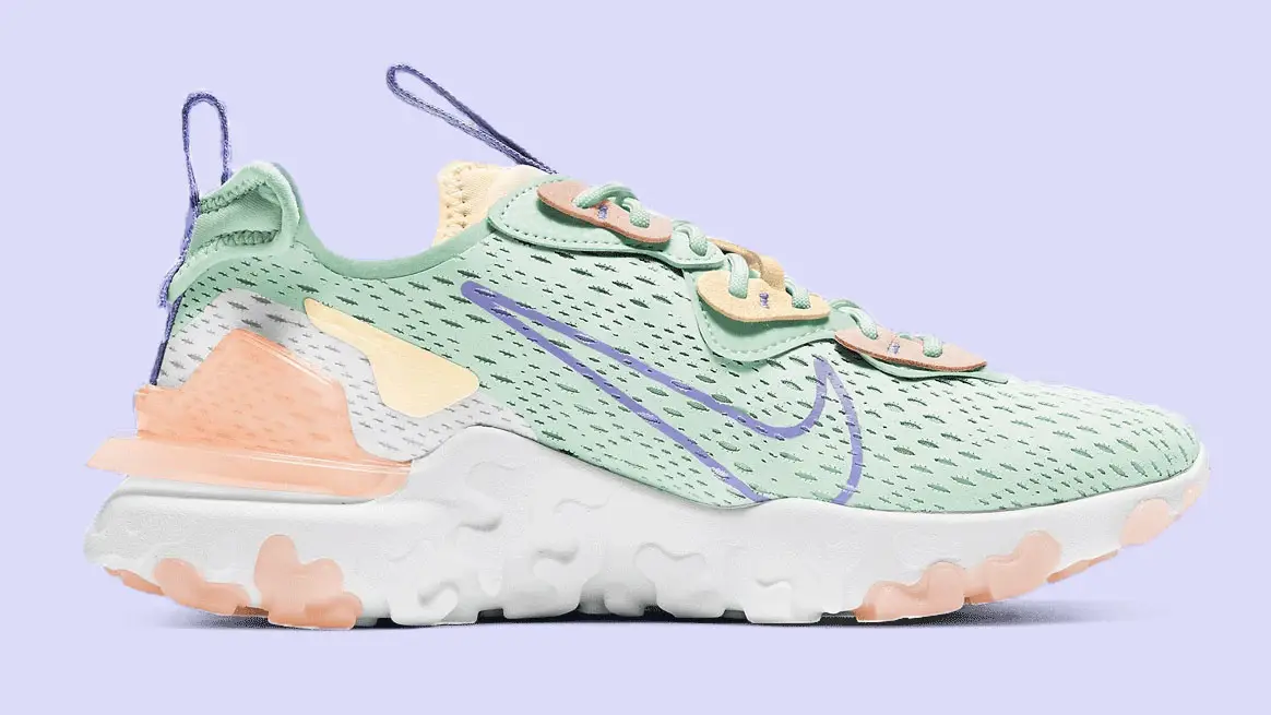 Pretty Pastel Hues Refresh This Nike React Vision | The Sole Supplier