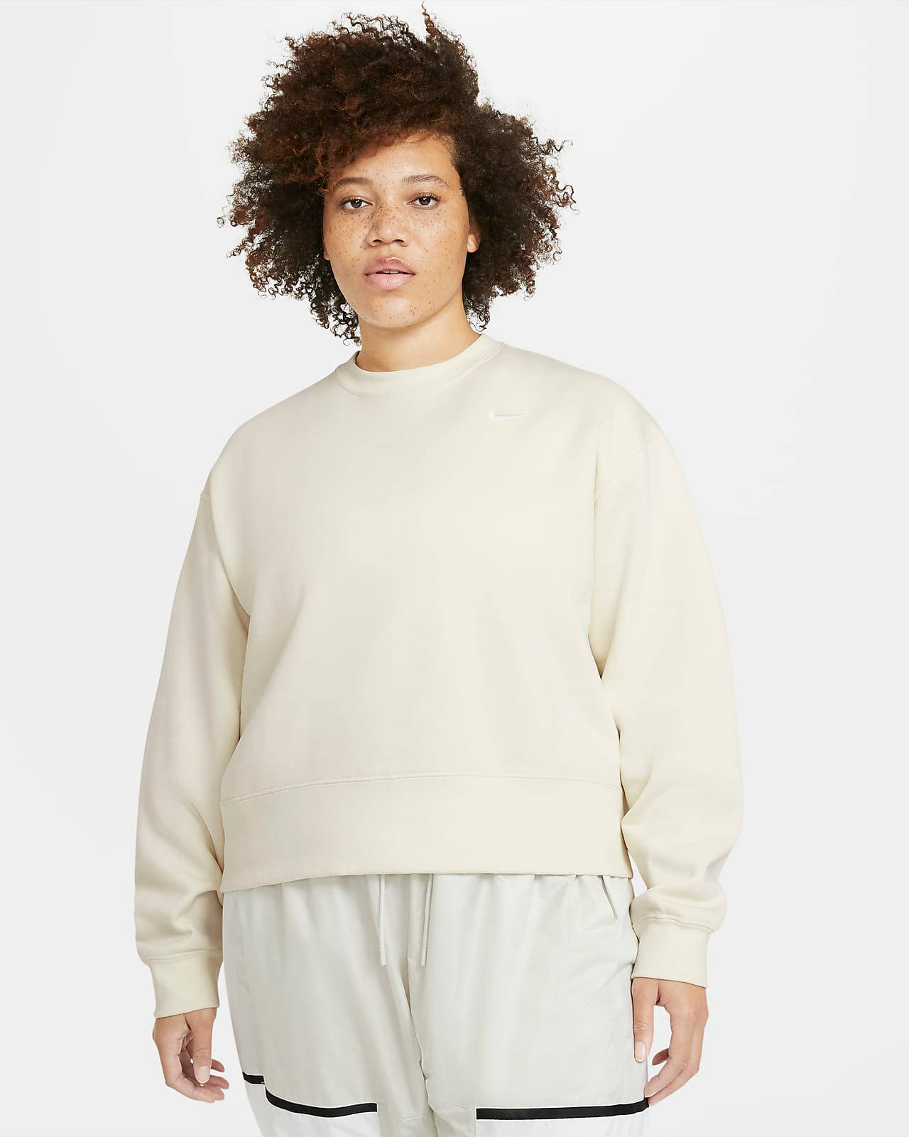 Nike Sportswear Crew Neck Plus Size Cream