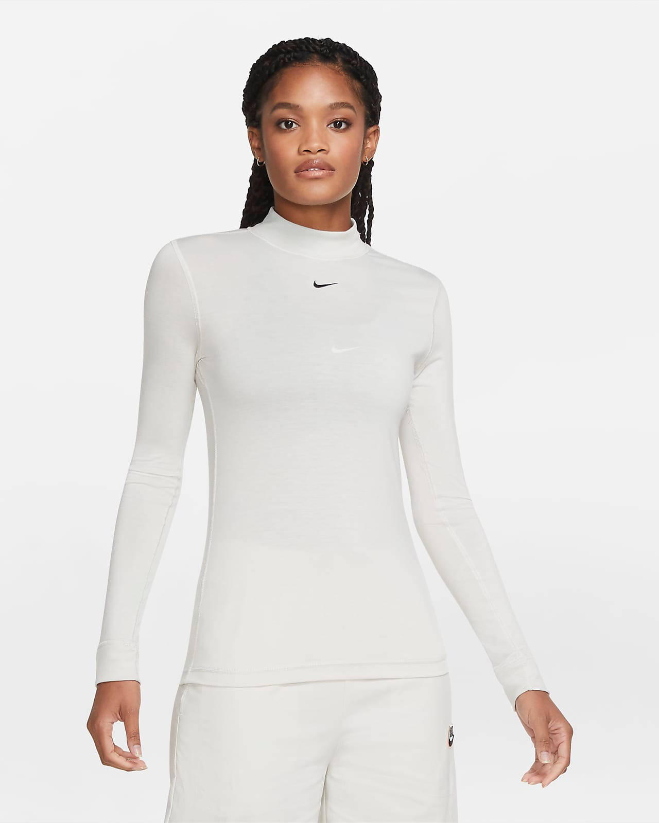 Nike Sportswear Long Sleeve T-Shirt Cream