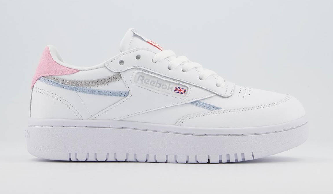 Reebok club c white pink