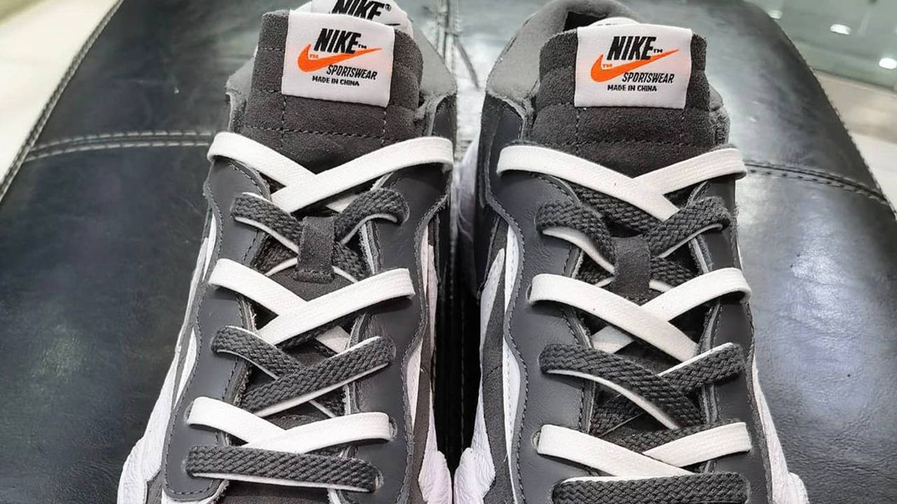 sacai x Nike Blazer Low "Black"