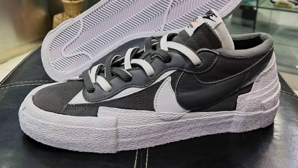 Image via koala_hsh sacai x Nike Blazer Low "Black"