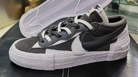 A Sneak Peek at the sacai x Nike Blazer Low "Wolf Grey"