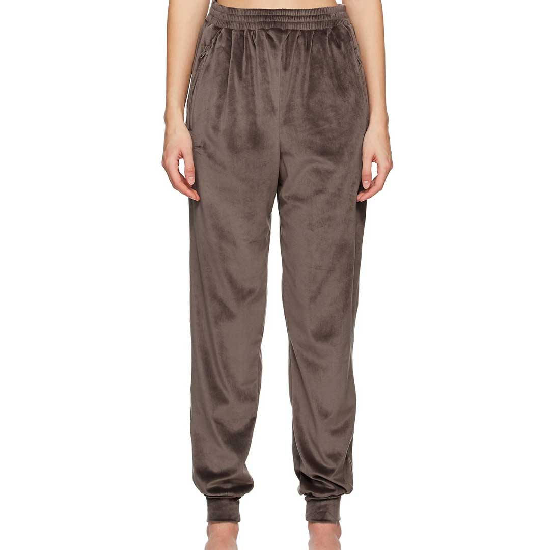 Skims Velour Lounge Pants Brown